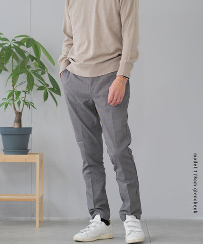 [AWC] 裏起毛 スリム チノ トラウザー パンツ