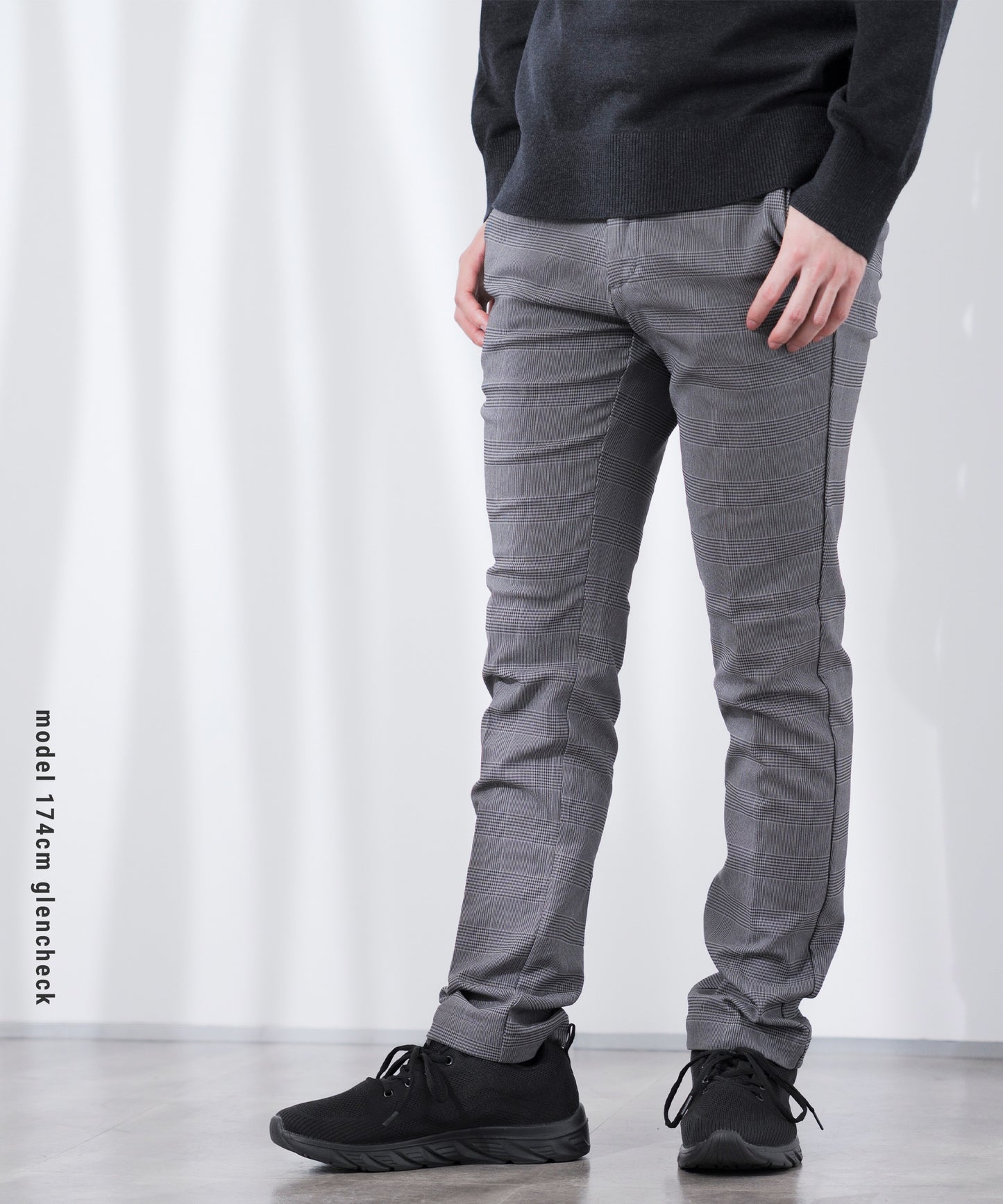 [AWC] 裏起毛 スリム チノ トラウザー パンツ