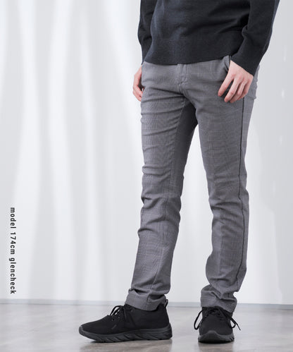 [AWC] 裏起毛 スリム チノ トラウザー パンツ