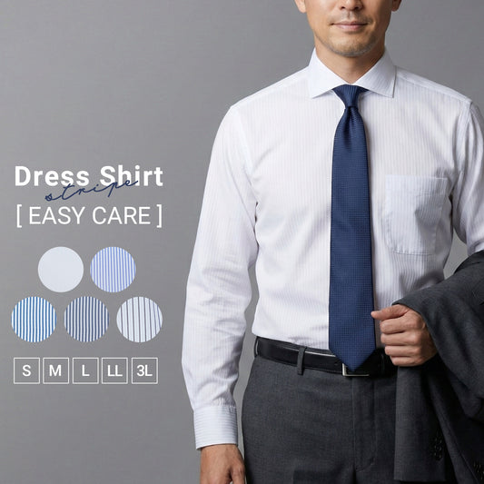 ストライプ BD / ワイド ドレスシャツ