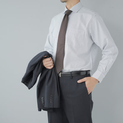 ストライプ BD / ワイド ドレスシャツ