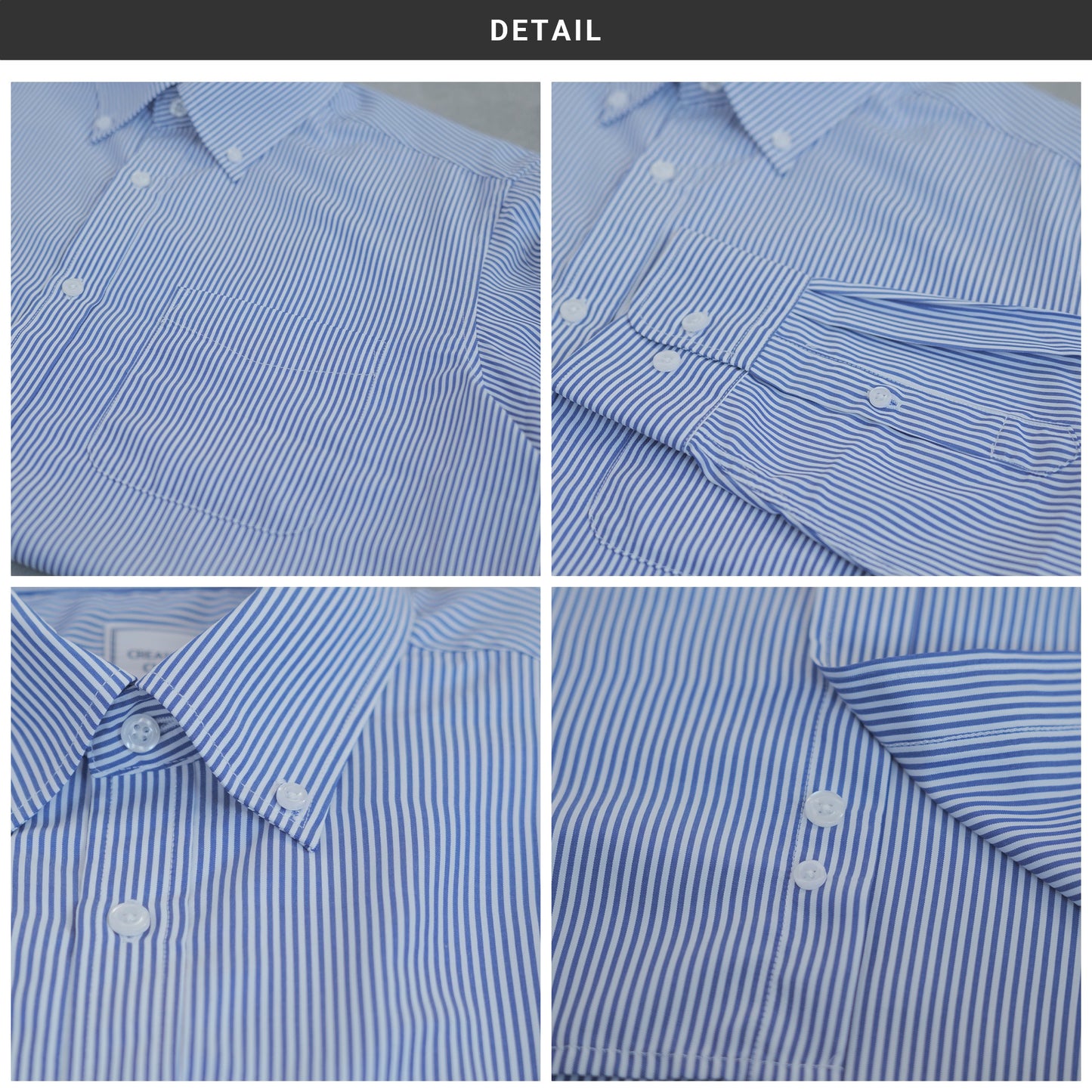 ストライプ BD / ワイド ドレスシャツ