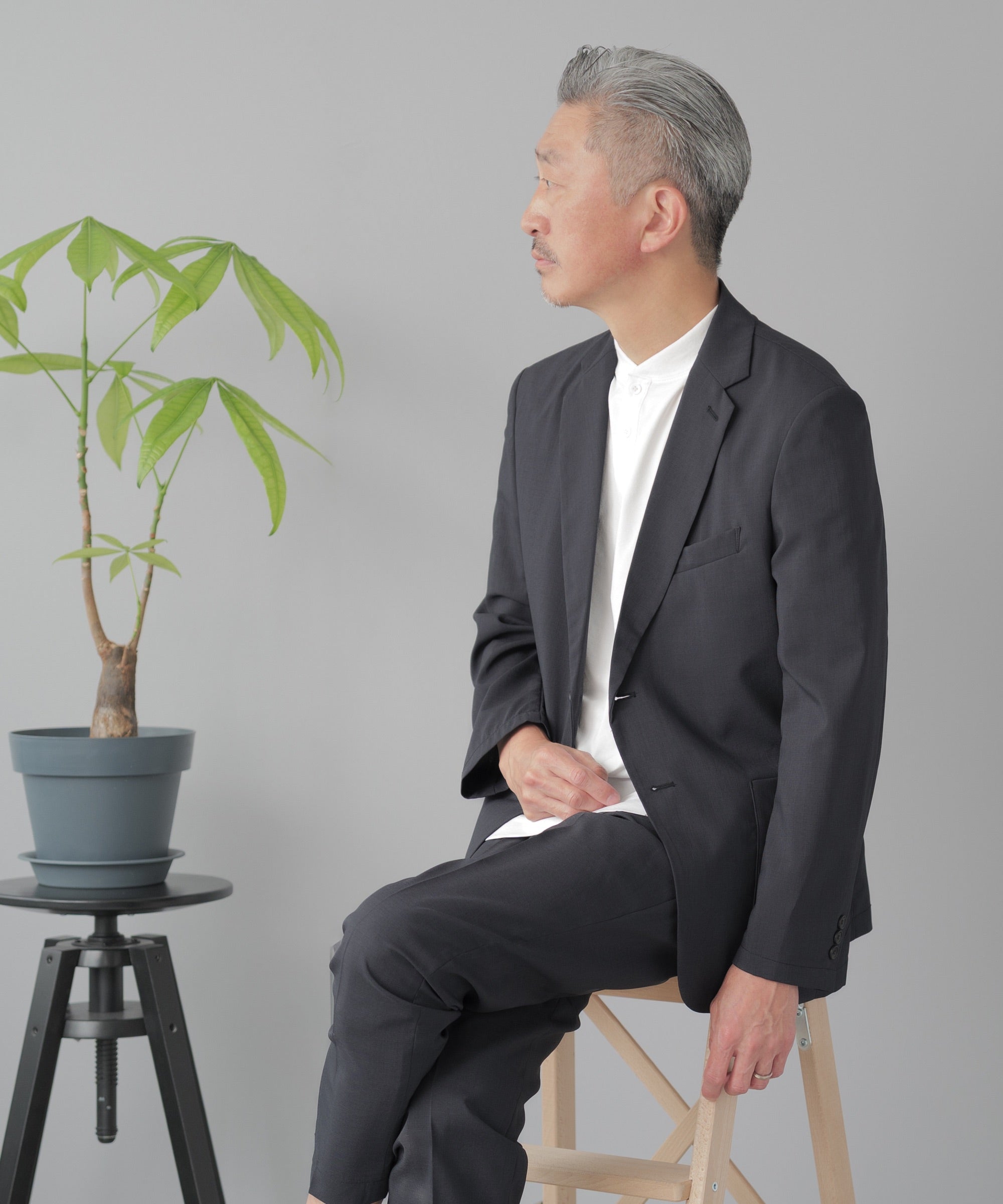 AWC] テックリネンセットアップスーツ - AWC active worker components