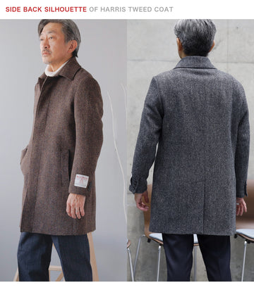 HARRIS TWEED ] ツイードステンカラーコート – AWC │ active worker 