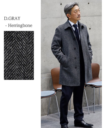 HARRIS TWEED ] ツイードステンカラーコート – AWC │ active worker 