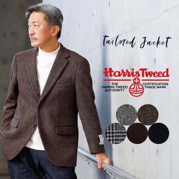 HARRIS TWEED ] ツイードテーラードジャケット – AWC │ active worker 