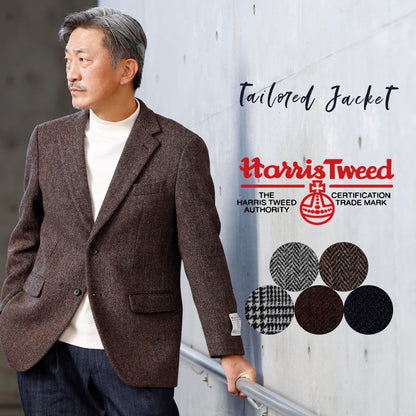 [ HARRIS TWEED ] ツイードテーラードジャケット