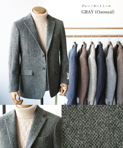 [ HARRIS TWEED ] ツイードテーラードジャケット