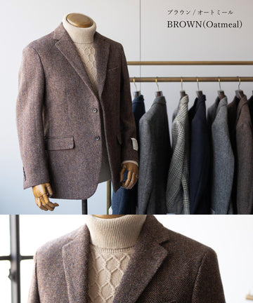 HARRIS TWEED ] ツイードテーラードジャケット – AWC │ active worker 