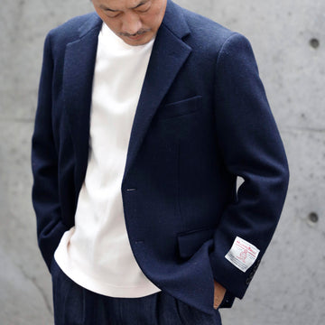HARRIS TWEED ] ツイードテーラードジャケット – AWC │ active worker 