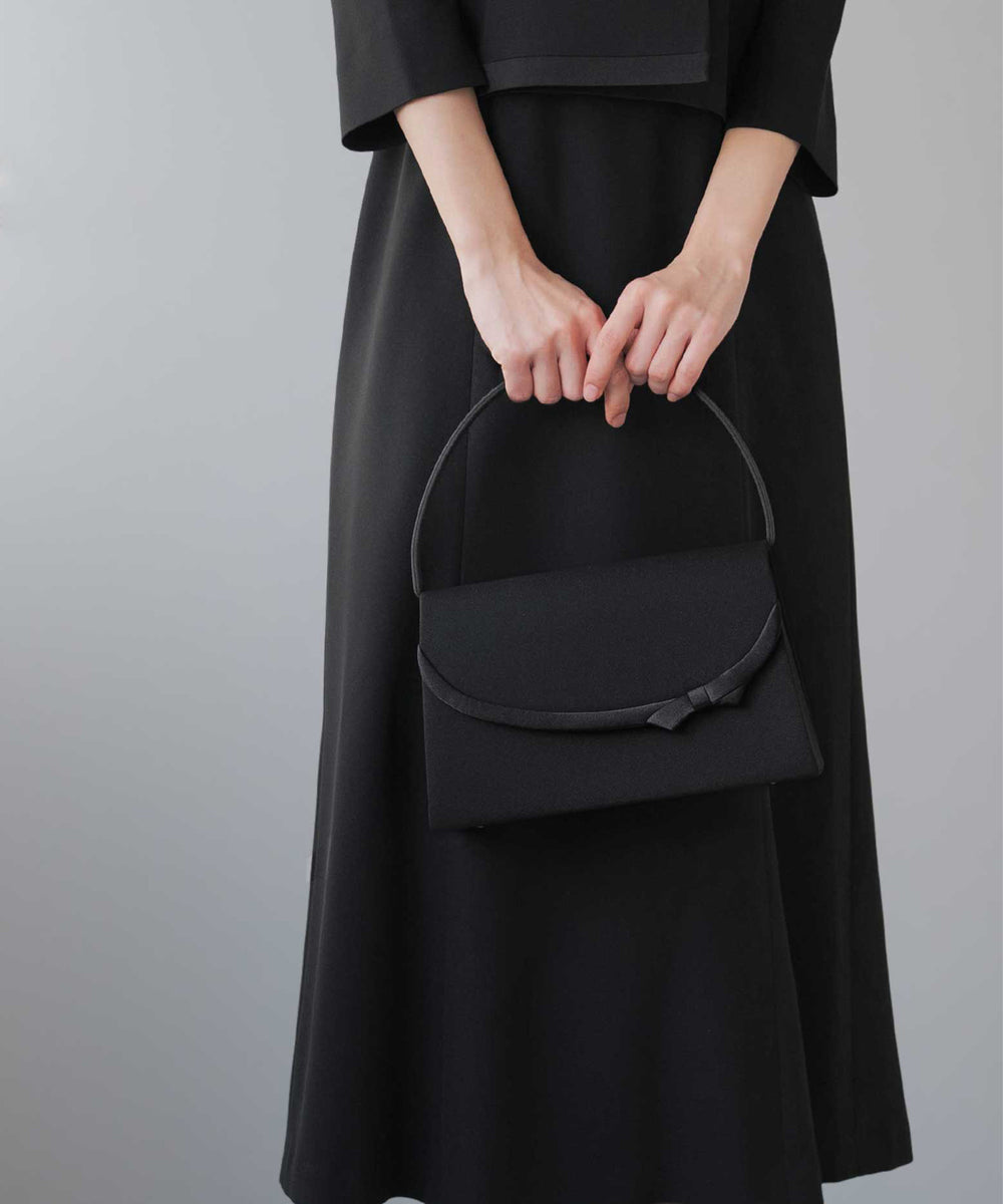 リボンアクセント フォーマルバッグ