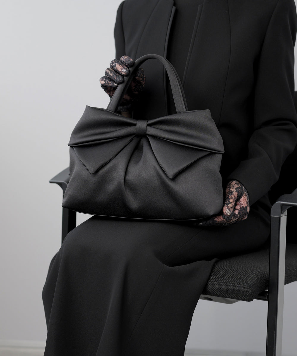 リボンモチーフ フォーマルソフトバッグ