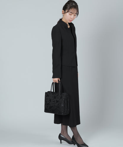 花柄ジャガード織 フォーマルトートバッグ