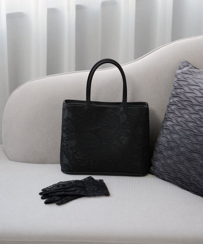 花柄ジャガード織 フォーマルトートバッグ