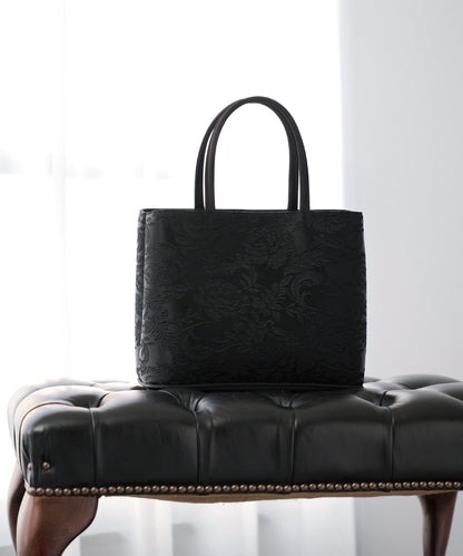 花柄ジャガード織 フォーマルトートバッグ