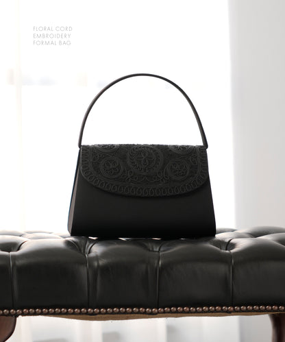 花柄 コード刺繍 フォーマルバッグ