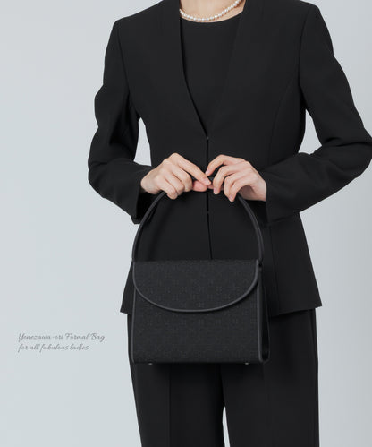 米沢織 花柄 フォーマルバッグ