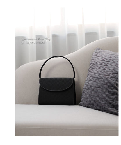 米沢織 花柄 フォーマルバッグ