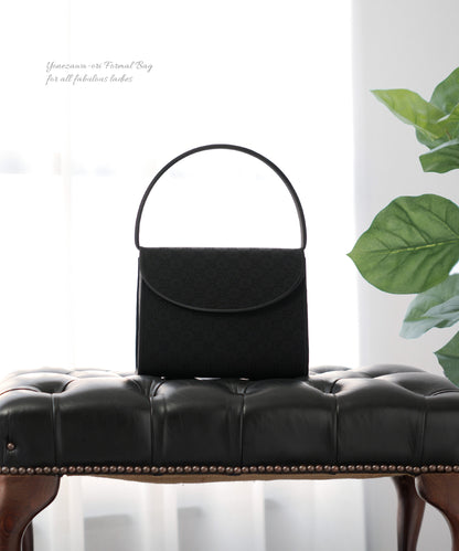 米沢織 花柄 フォーマルバッグ