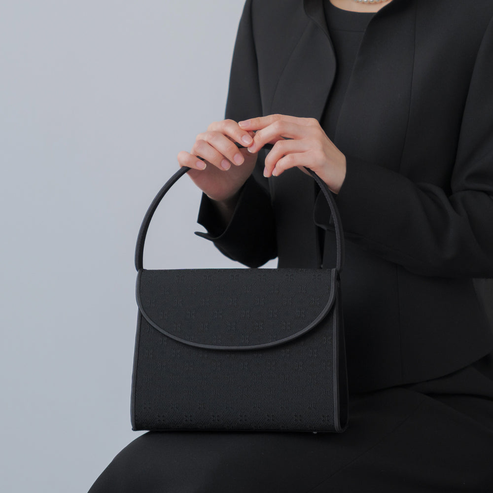 米沢織 花柄 フォーマルバッグ