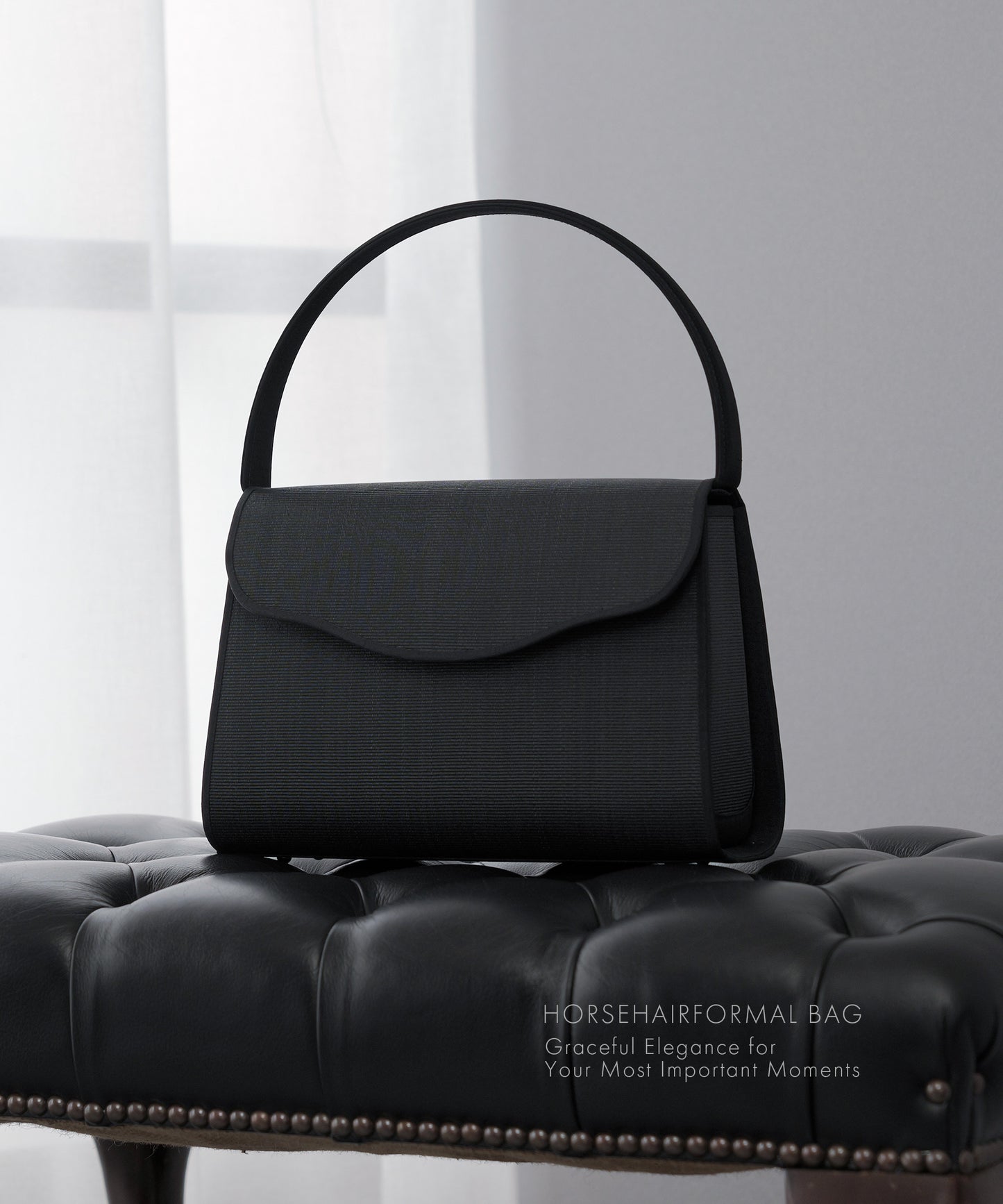 ホースヘアーフォーマルバッグ 台形型