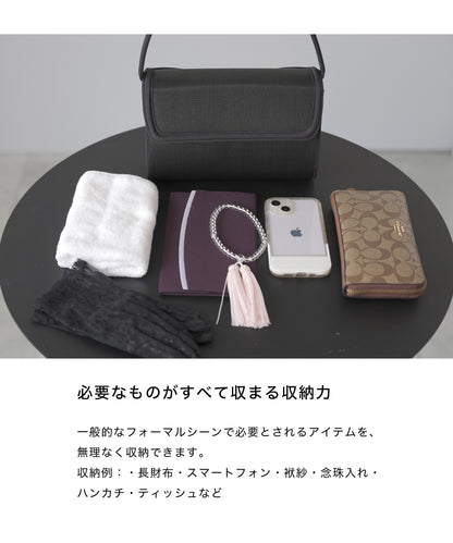 ホースヘアーフォーマルバッグ ボックス型