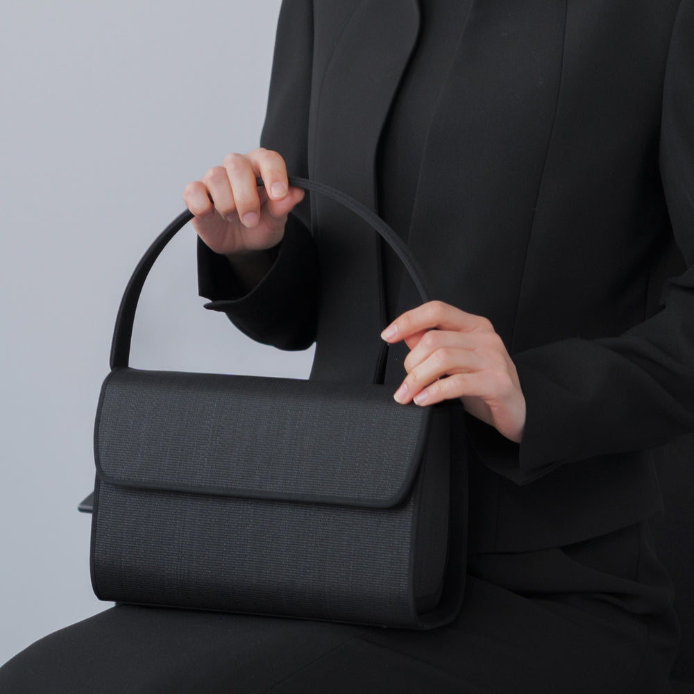 ホースヘアーフォーマルバッグ ボックス型