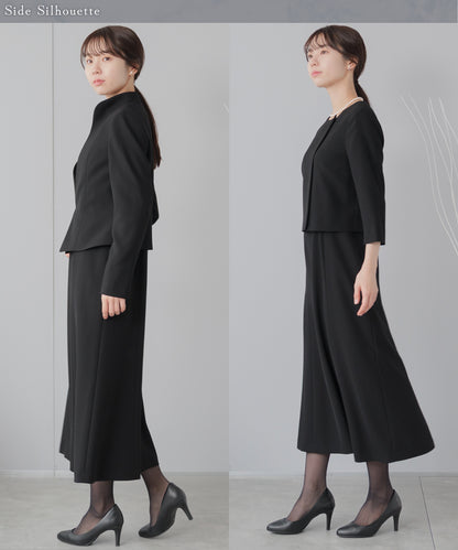 ロング丈 スタンド ブラックフォーマル