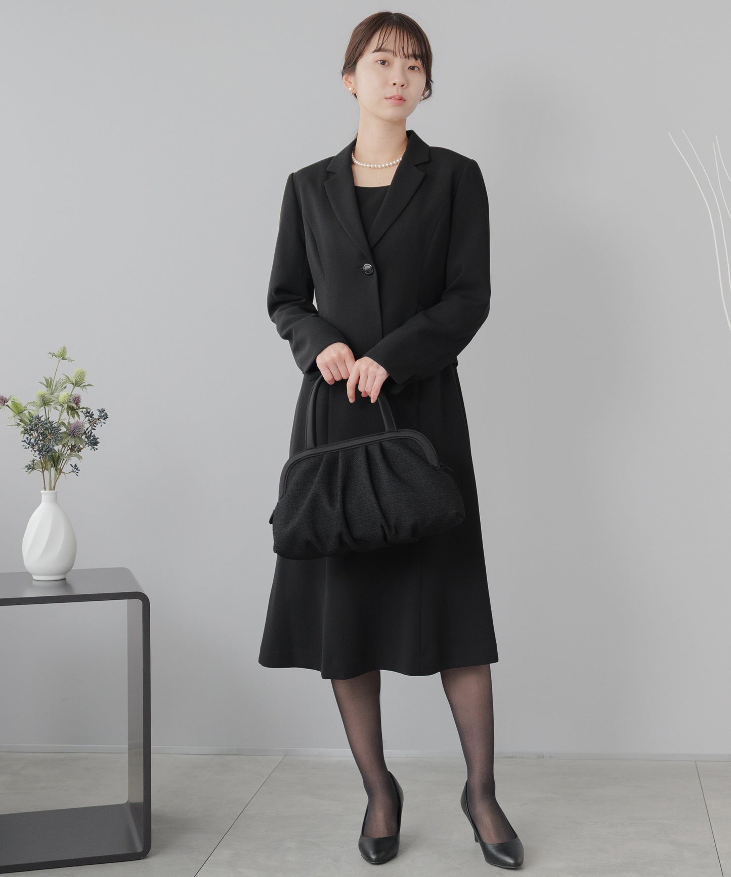 テーラードジャケット ブラックフォーマル アンサンブル(ウォッシャブル）