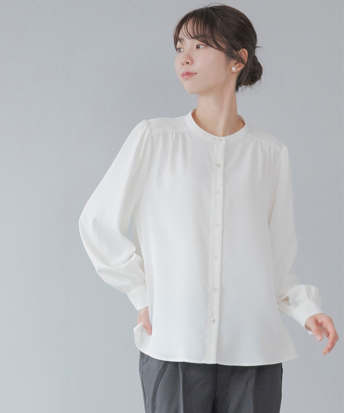 ARTS&SCIENCE Tent line blouse 1 抜染 ブラウス ARTS&SCIENCE tent 