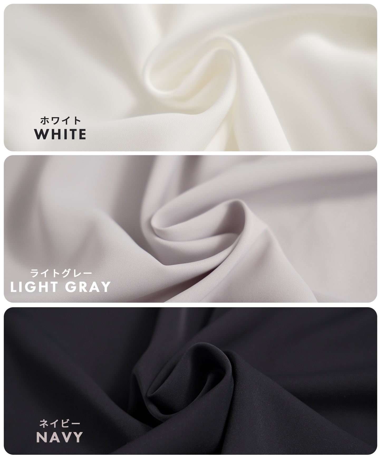 [Festinalente] 裏起毛 長袖 マットサテン バンドカラーシャツブラウス