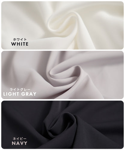 [Festinalente] 裏起毛 長袖 マットサテン バンドカラーシャツブラウス