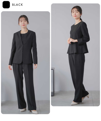 フォーマル対応セレモニーセミワイドパンツスーツ