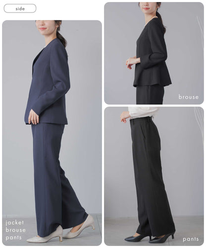 フォーマル対応セレモニーセミワイドパンツスーツ