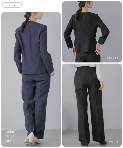 フォーマル対応セレモニーセミワイドパンツスーツ