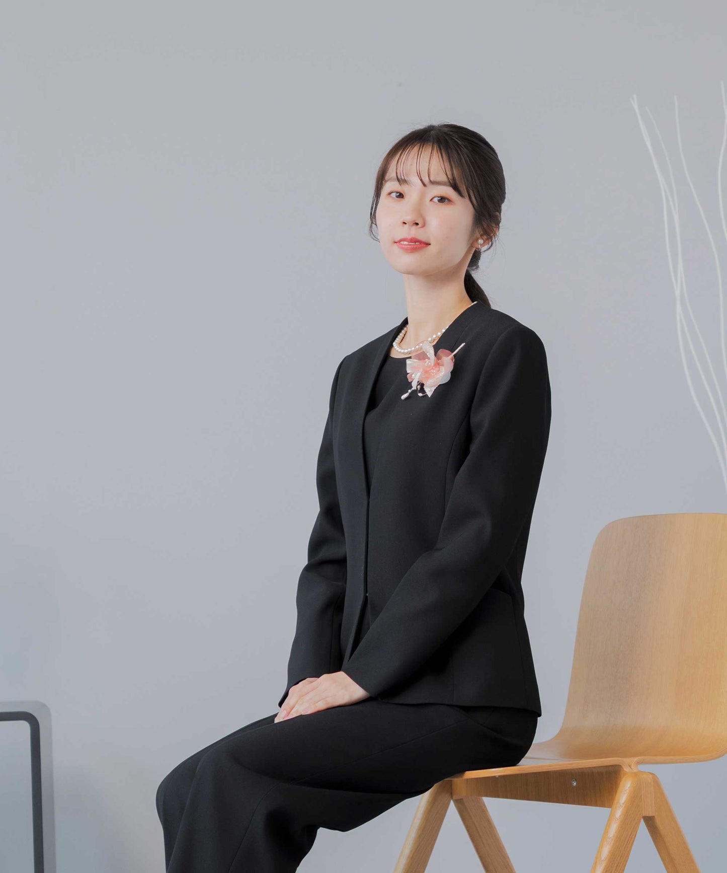 フォーマル対応セレモニーセミワイドパンツスーツ