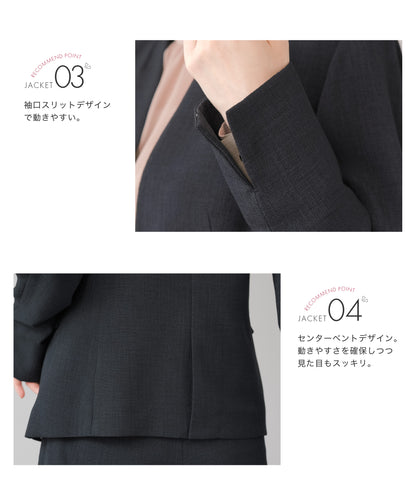 リネンライク ノーカラージャケット