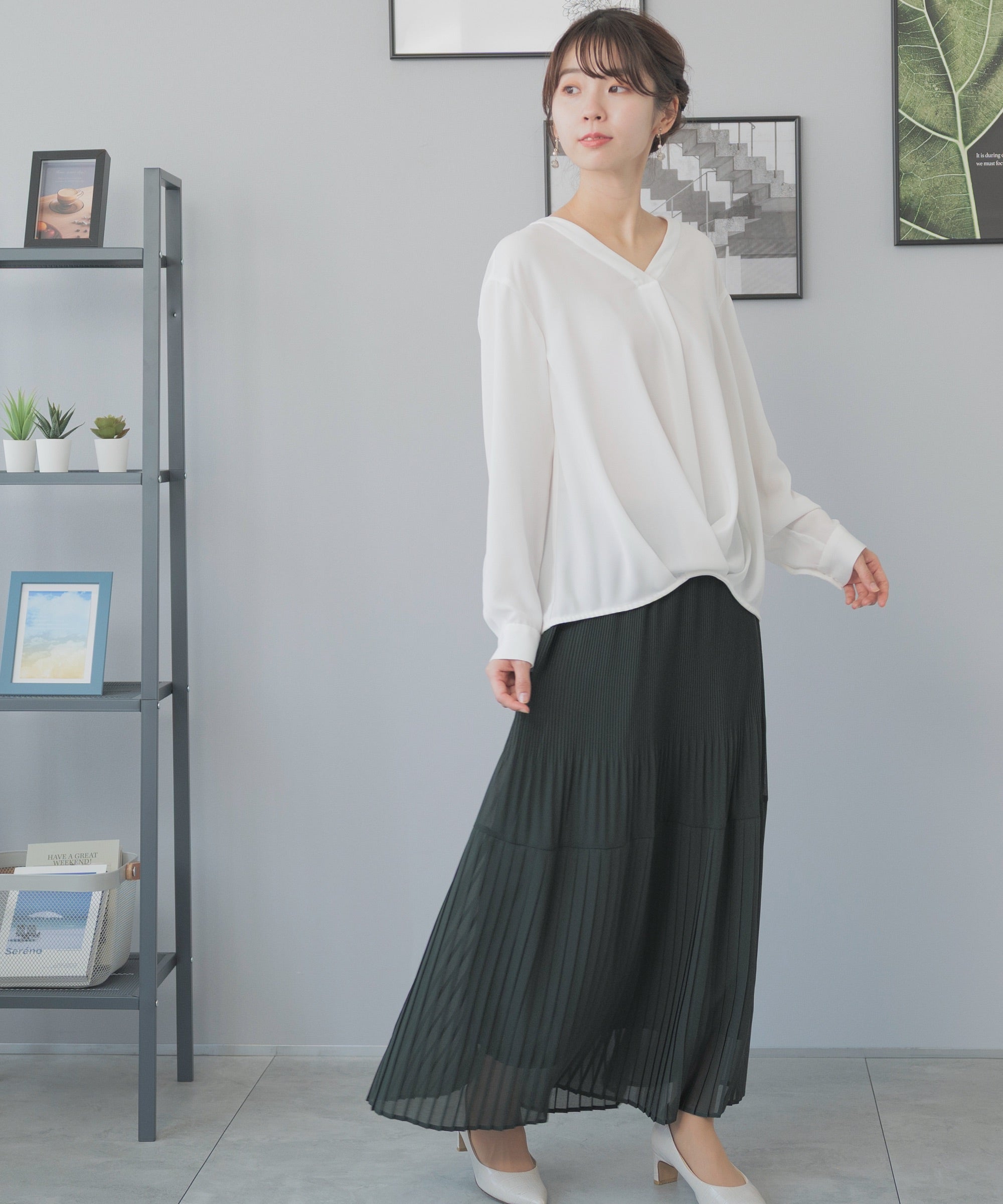 DEUXIEME CLASS エブリデイアイライク プリーツロングスカート Deuxieme Classe 美品 22SS EVERYDAY I LIKE. エブリデイアイ