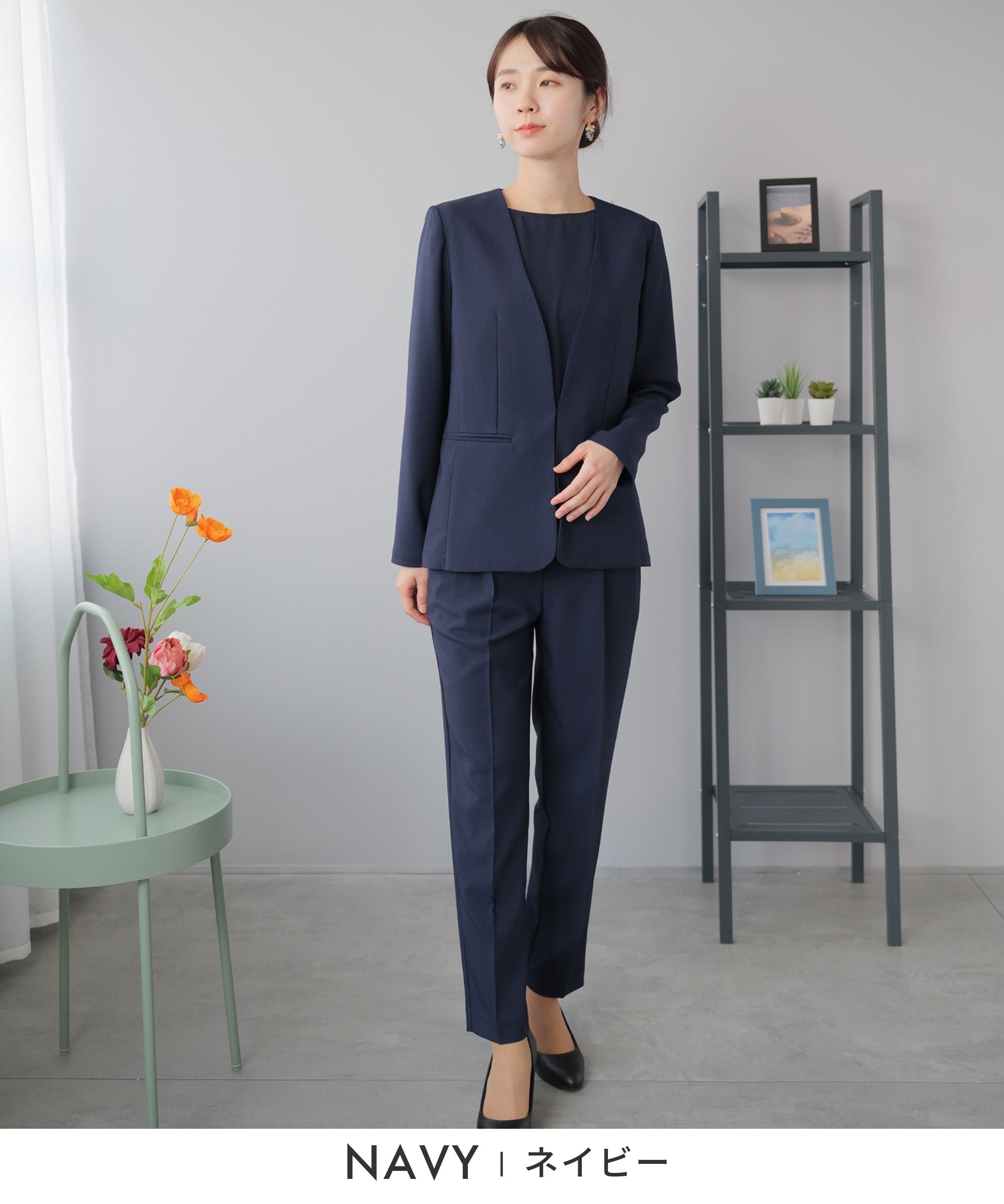 festinalente] 洗える×防シワ セットアップスーツ – AWC │ active