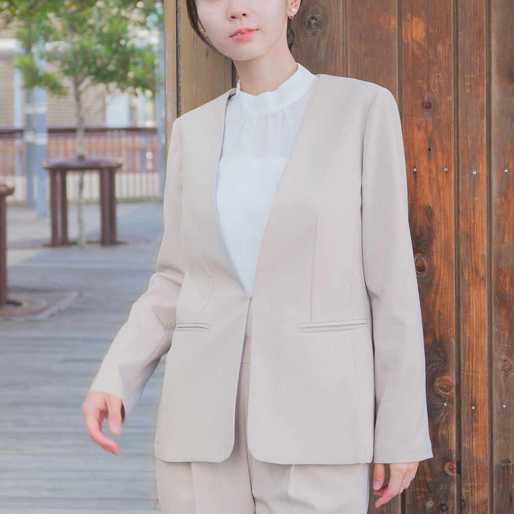 洗える×防シワ セットアップスーツ