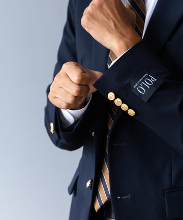 POLO BCS] ストレッチ ネイビーブレザー – AWC │ active worker 