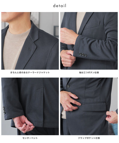 .warmth 千鳥ニット セットアップスーツ