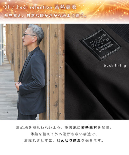 .warmth 千鳥ニット セットアップスーツ