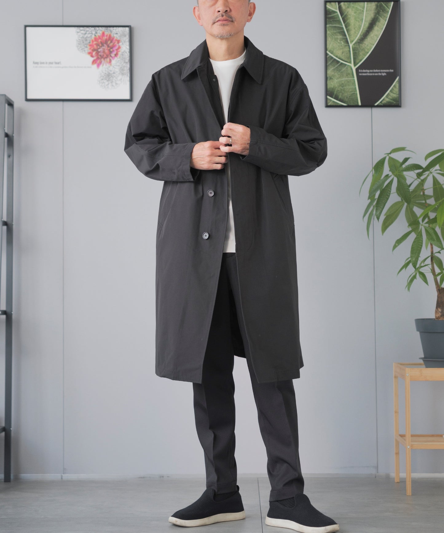 [TAION]2WAYバルカラーコート×インナーダウンジャケット（TAION-CR01B)