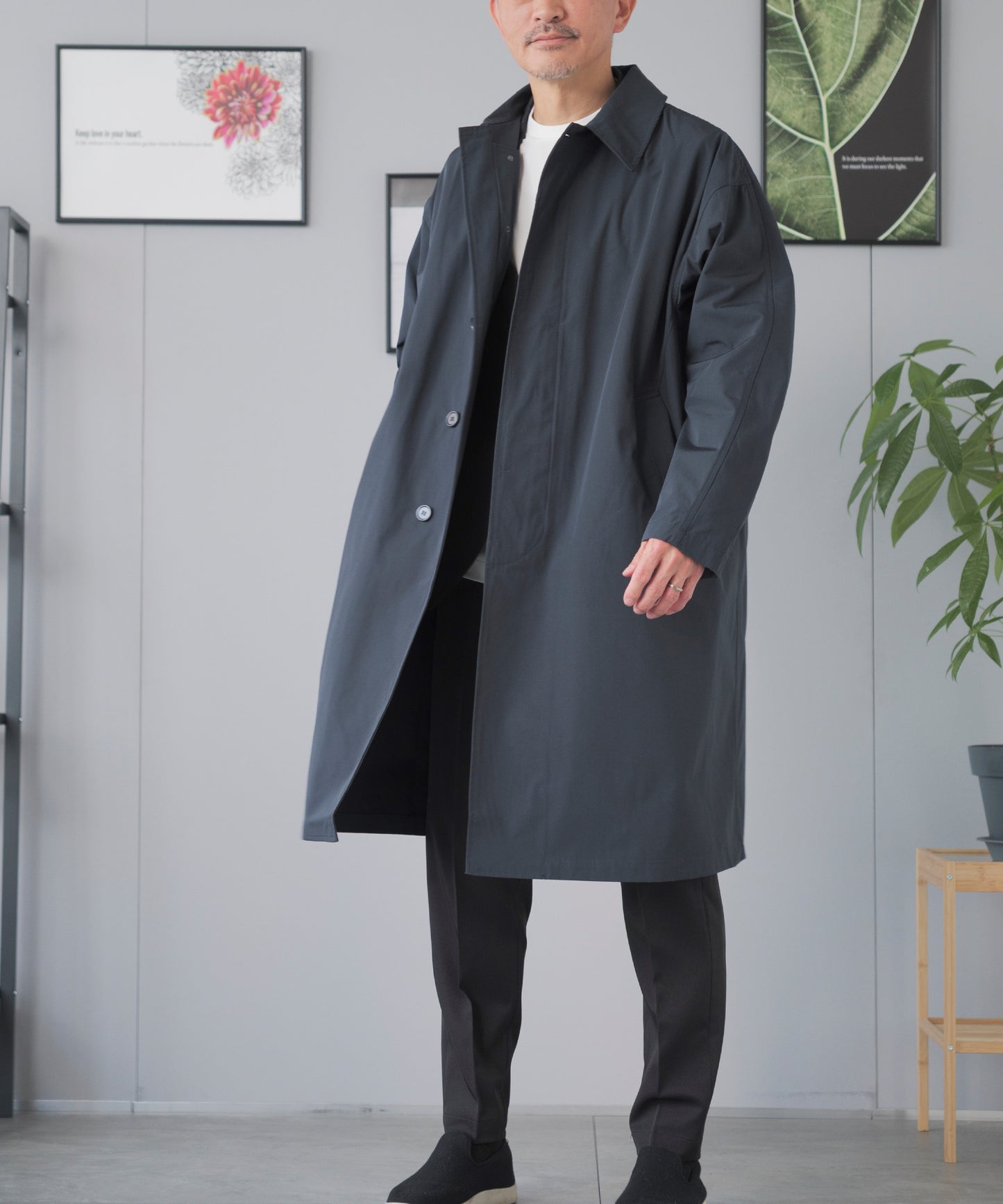 [TAION]2WAYバルカラーコート×インナーダウンジャケット（TAION-CR01B)