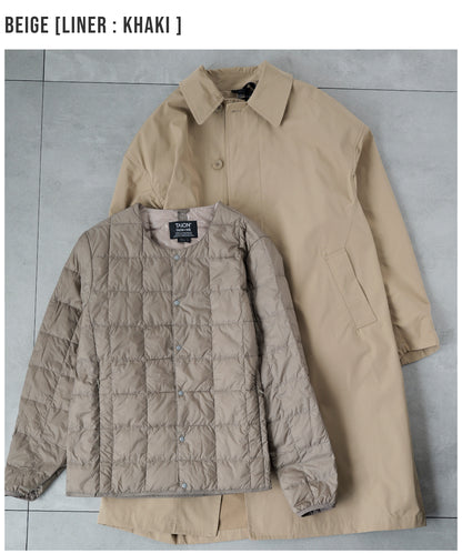 [TAION]2WAYバルカラーコート×インナーダウンジャケット（TAION-CR01B)