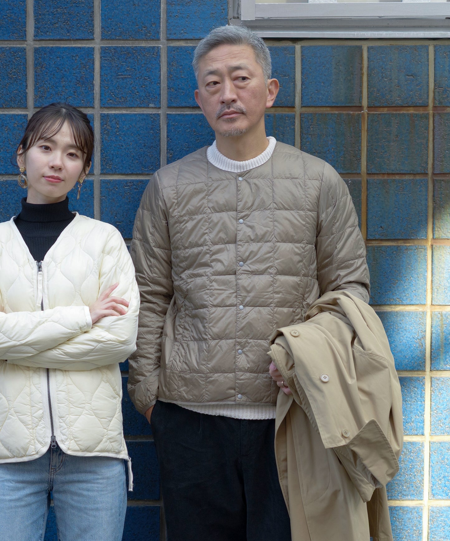 [TAION]2WAYバルカラーコート×インナーダウンジャケット（TAION-CR01B)