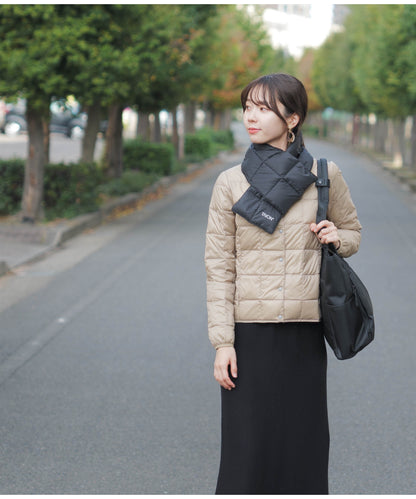 ベーシック クルーネックボタン インナーダウンジャケット（TAION-W104)