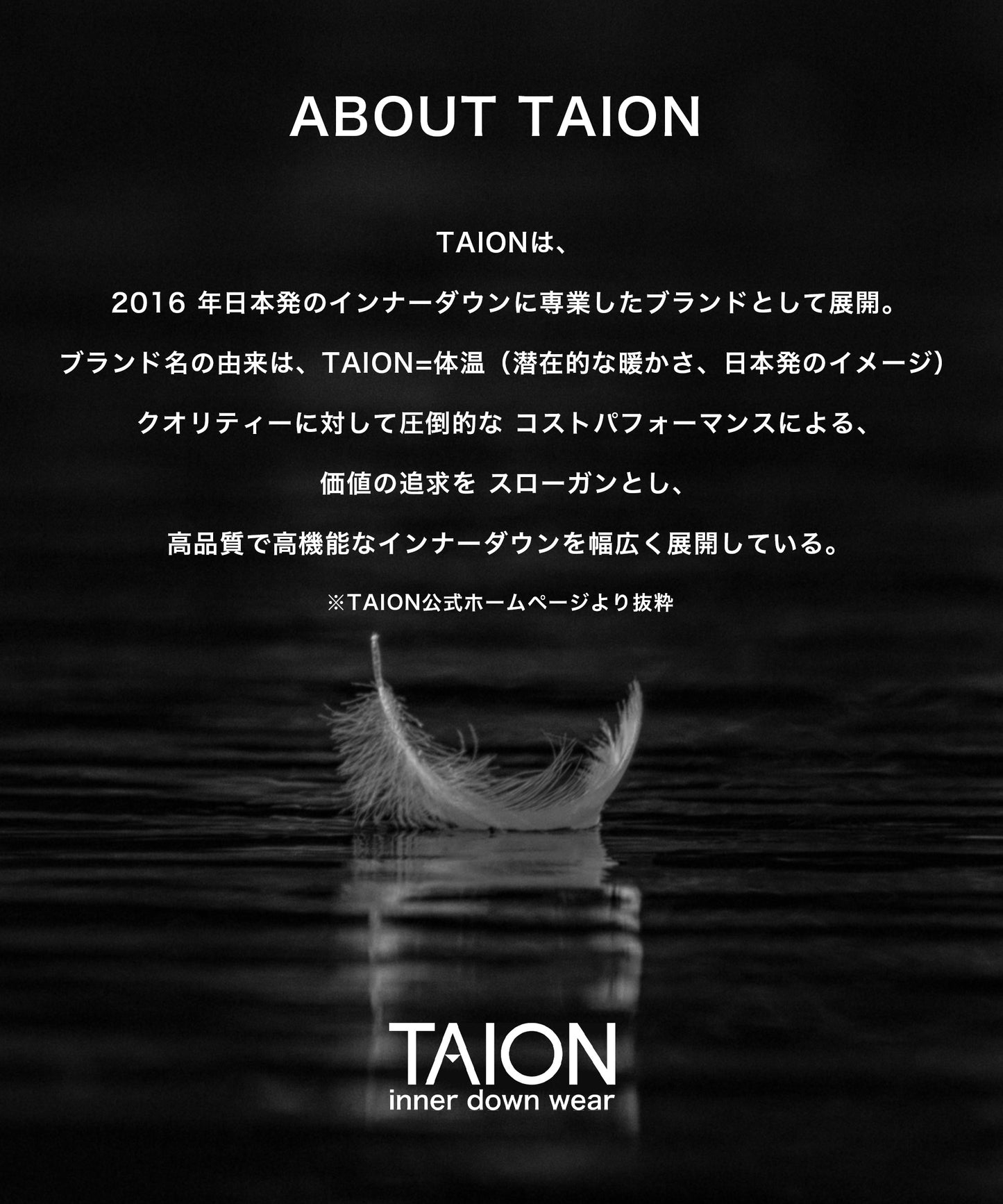 [TAION] ベーシックダウンマフラー (TAION-201A）