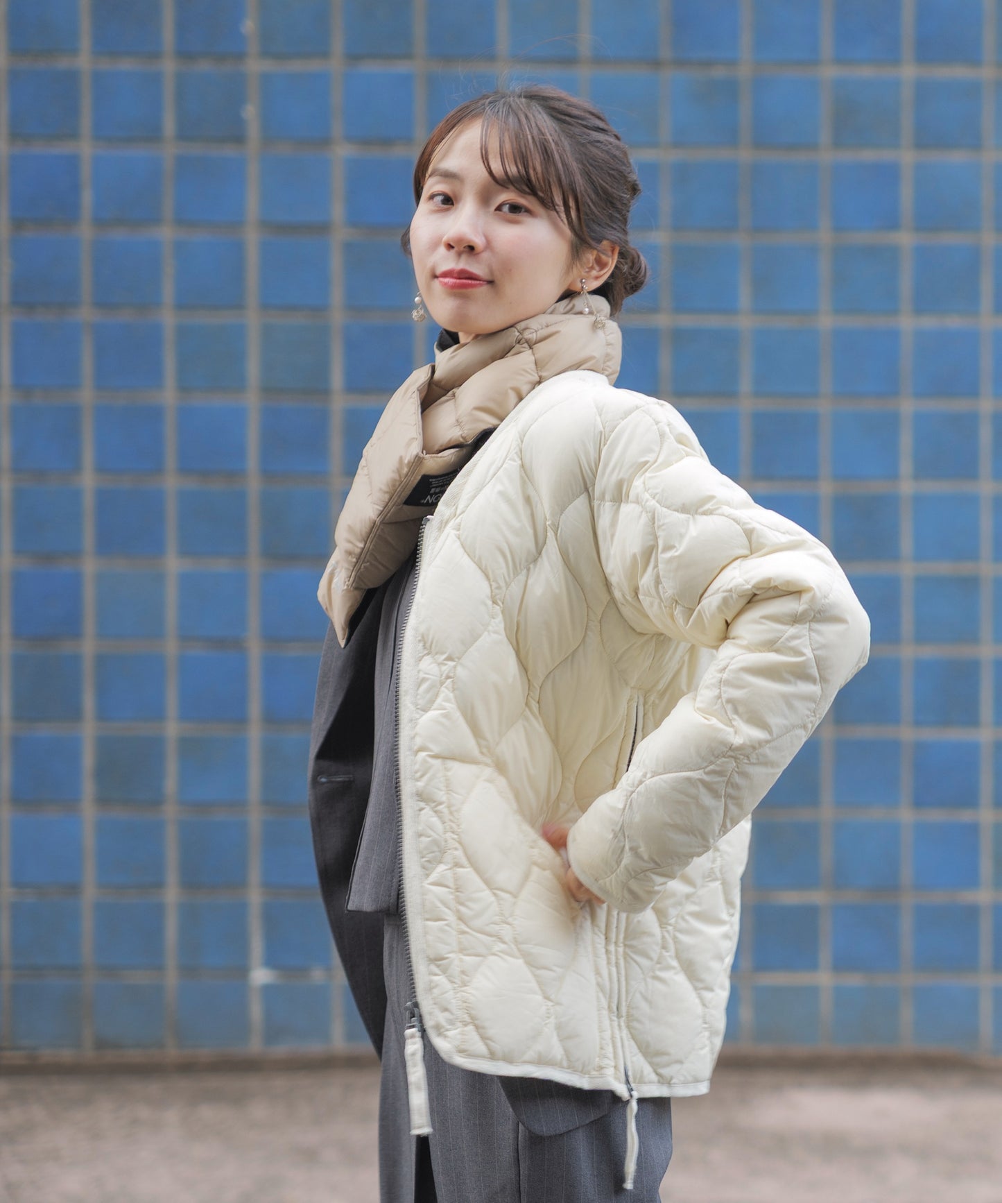 [TAION] ベーシックダウンマフラー (TAION-201A）